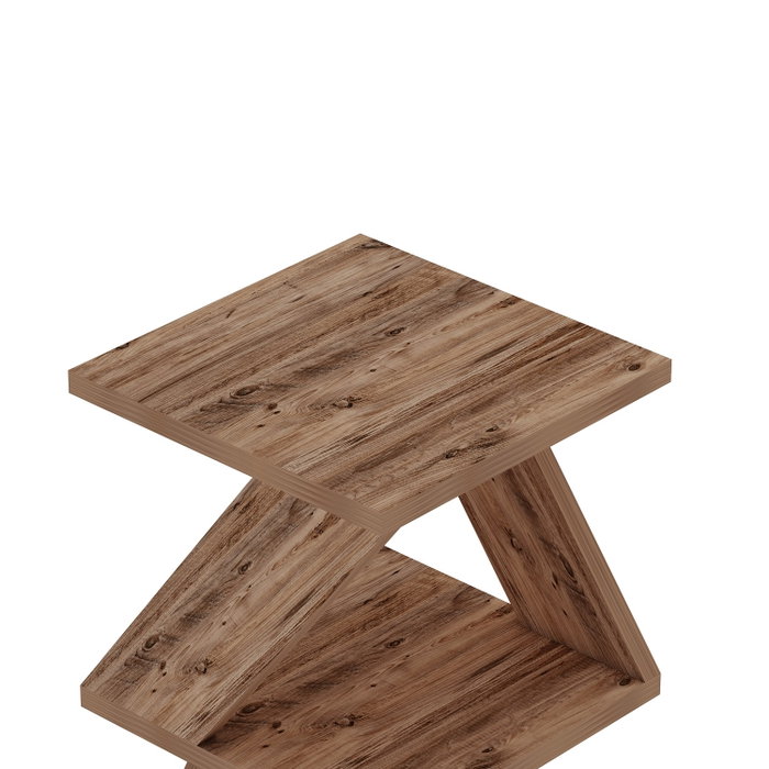Hanah Home Mesa auxiliar Albeni Atlantic Pine Pino Atlantico Tablero de Partículas Melamina 29.6x54.2x29.6 cm